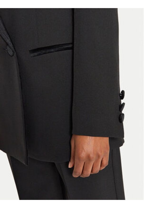ViCOLO Marynarka TS0315 Czarny Regular Fit. Kolor: czarny. Materiał: syntetyk