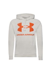 Bluza treningowa męska Under Armour Rival Fleece Big Logo Hoodie. Typ kołnierza: kaptur. Kolor: pomarańczowy, wielokolorowy