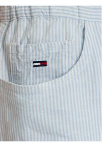 Tommy Jeans Szorty materiałowe DW0DW22227 Niebieski jasny Regular Fit. Kolor: niebieski. Materiał: len #5