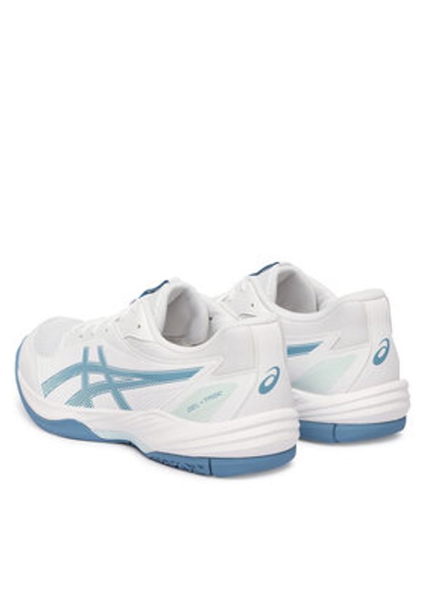 Asics Buty halowe Gel-Task 4 1071A103 Biały. Kolor: biały. Materiał: skóra