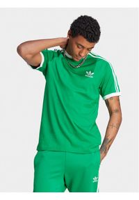 Adidas - adidas T-Shirt adicolor Classics 3-Stripes IM0410 Zielony Slim Fit. Kolor: zielony. Materiał: bawełna #1