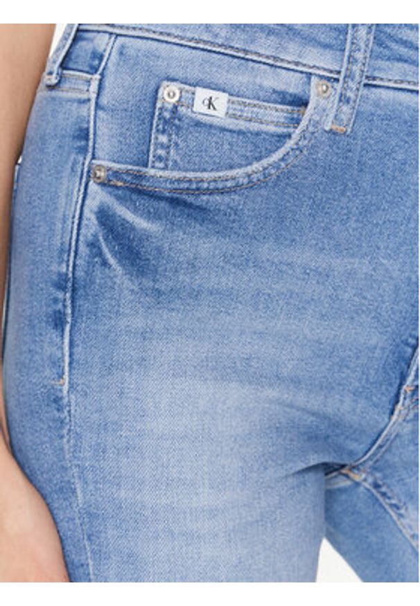 Calvin Klein Jeans Jeansy J20J220853 Niebieski Skinny Fit. Kolor: niebieski