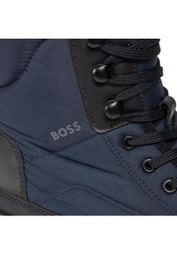 BOSS - Boss Trzewiki Eloy 50503296 10254251 01 Granatowy. Kolor: niebieski. Materiał: materiał
