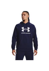 Bluza z kapturem Under Armour Rival Fleece, Mężczyźni. Typ kołnierza: kaptur. Kolor: biały, wielokolorowy, niebieski. Materiał: bawełna, materiał