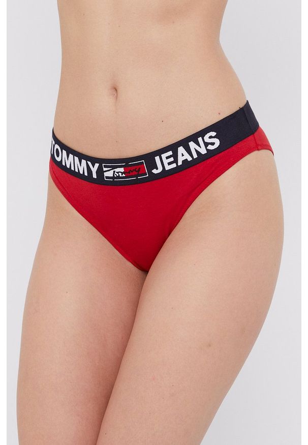 Tommy Jeans Figi UW0UW02773.4891 kolor czerwony. Kolor: czerwony