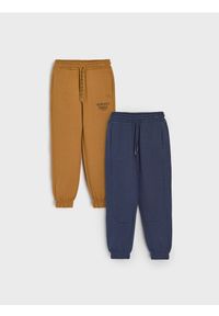 Sinsay - Spodnie loose 2 pack - granatowy. Kolor: niebieski