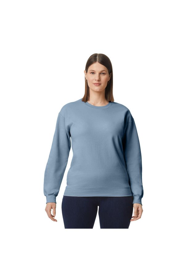 GILDAN - Bluza Polarowa Unisex Dla Dorosłych Softstyle O Średniej Gramaturze. Kolor: szary, niebieski, wielokolorowy. Materiał: polar