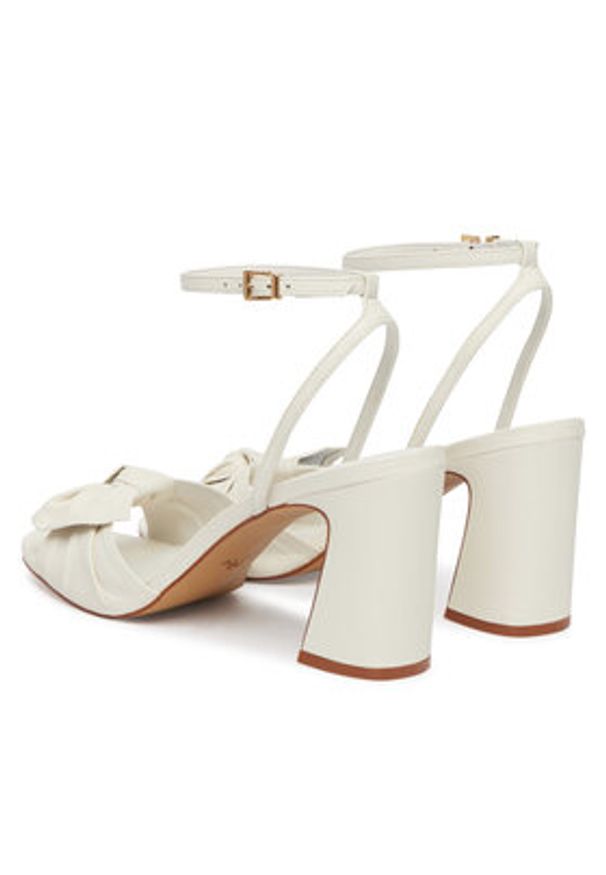 Aldo Sandały Angelknot 14039537 Kremowy. Kolor: kremowy. Materiał: skóra