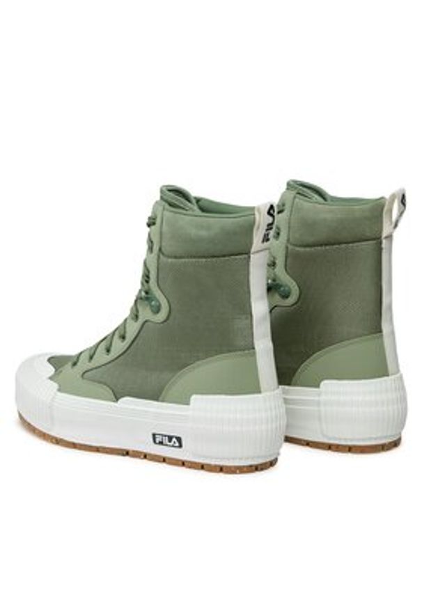 Fila Trampki Cityblock High Platform Wmn FFW0375.60045 Zielony. Kolor: zielony. Materiał: materiał. Obcas: na platformie