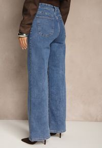 Renee - Niebieskie Jeansy Regular Waist o Szerokim Kroju Setare. Okazja: na co dzień. Kolor: niebieski. Styl: casual, elegancki #3