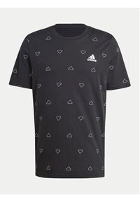 Adidas - adidas T-Shirt Seasonal Essentials Monogram Graphic IS1826 Czarny Regular Fit. Kolor: czarny. Materiał: bawełna #6