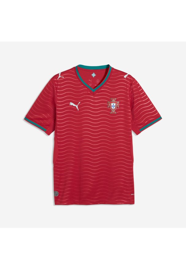 Koszulka piłkarska krótki rękaw Puma Replika Portugalia Mistrzostwa Świata 2026. Materiał: materiał. Długość rękawa: krótki rękaw. Długość: krótkie. Sport: piłka nożna