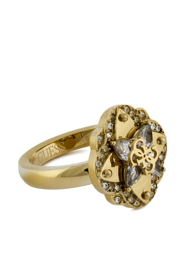 Guess Pierścionek JUBR05 506JW Złoty. Materiał: metalowe. Kolor: złoty