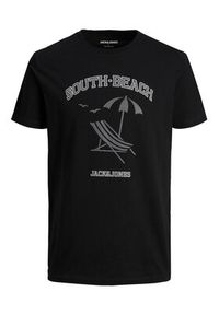 Jack & Jones - Jack&Jones T-Shirt Summer 12222921 Czarny Regular Fit. Kolor: czarny. Materiał: bawełna #5