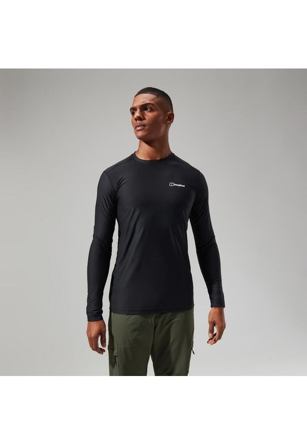 Longsleeve męski Berghaus 24/7 Basecrew. Kolor: czarny. Długość rękawa: długi rękaw