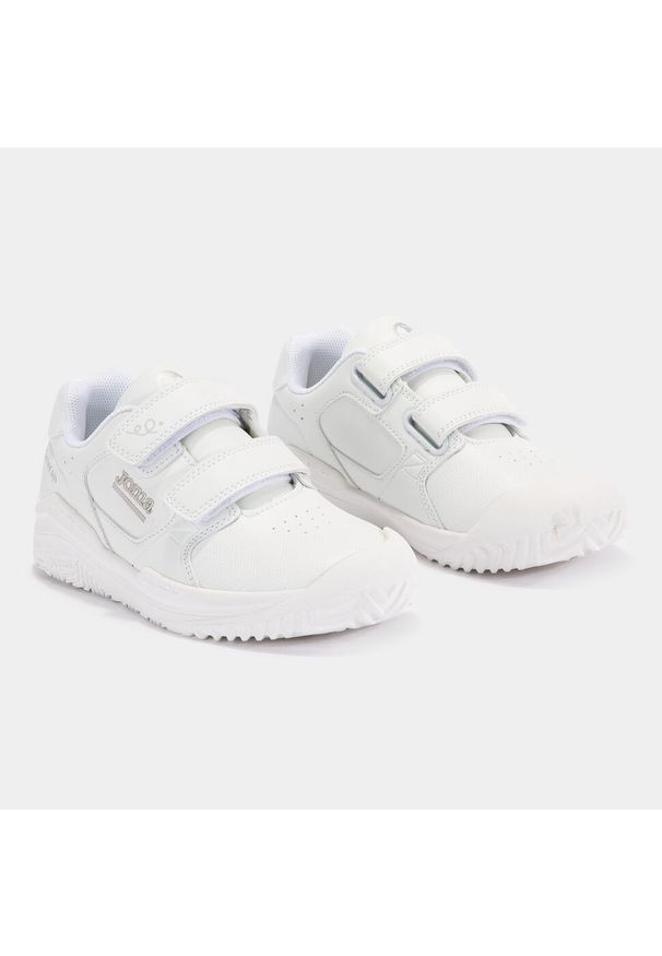 Buty dziecięce sportowe Joma Ginkana JR 2402. Kolor: biały. Materiał: skóra ekologiczna. Szerokość cholewki: normalna