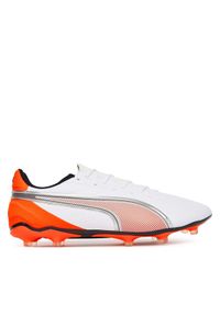 Puma Buty do piłki nożnej King Match Fg/Ag 108832 01 Biały. Kolor: biały. Materiał: skóra