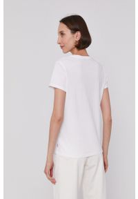 Levi's® - Levi's T-shirt damski kolor biały. Okazja: na spotkanie biznesowe, na co dzień. Kolor: biały. Wzór: nadruk. Styl: biznesowy, casual #3