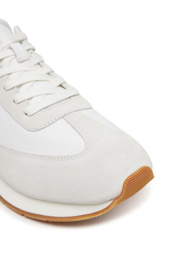 Calvin Klein Sneakersy Low Prof Runn Laceup Cv Mix HM0HM01723 Biały. Kolor: biały. Materiał: skóra, zamsz