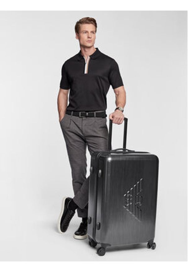 Emporio Armani Walizka duża Y4Q325 YME9J 80002 Czarny. Kolor: czarny