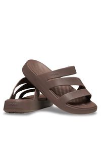 Crocs Klapki Getaway Strappy 209587 Brązowy. Kolor: brązowy #6