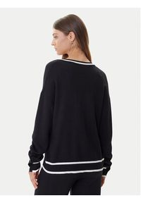 Liu Jo Sport Sweter TF5229 MS59L Czarny Regular Fit. Kolor: czarny. Materiał: syntetyk. Styl: sportowy #4