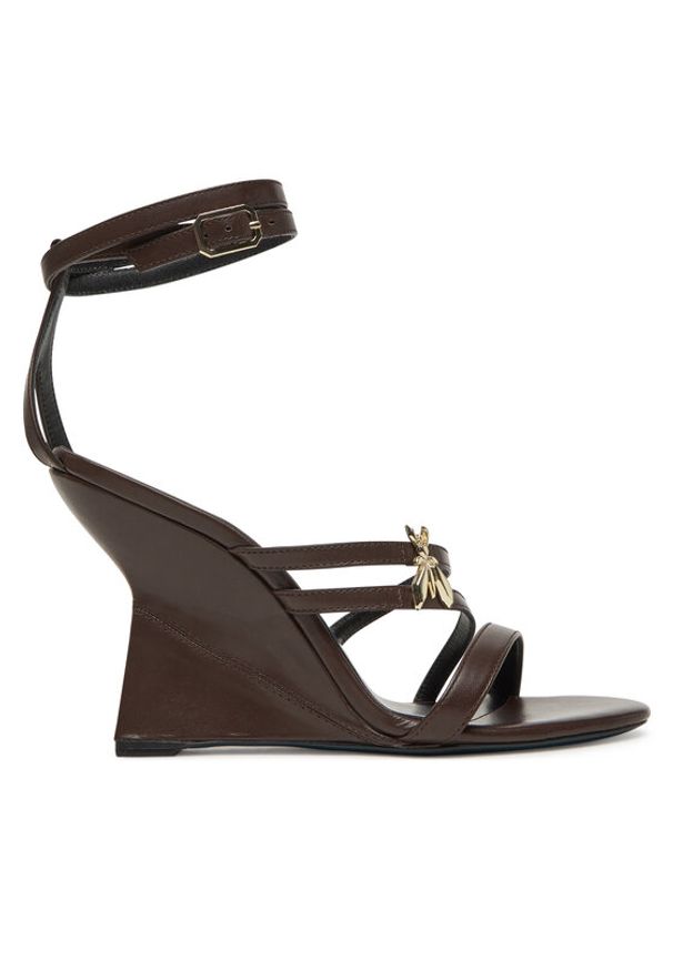 Patrizia Pepe Sandały 2X0043/L048 Brązowy. Kolor: brązowy. Materiał: skóra