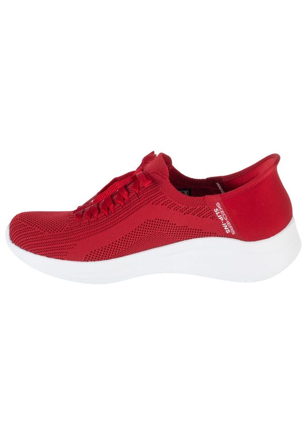 skechers - Buty sportowe Sneakersy damskie, Slip-Ins: Ultra Flex 3.0 - Heart Me. Kolor: czarny. Sport: turystyka piesza