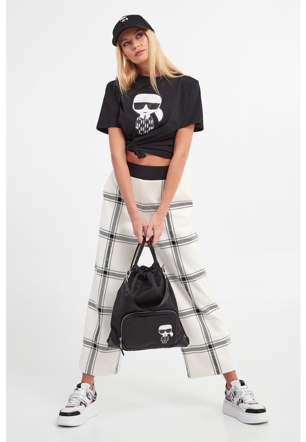 Karl Lagerfeld - T-SHIRT KARL LAGERFELD. Okazja: na co dzień. Materiał: tkanina. Styl: casual