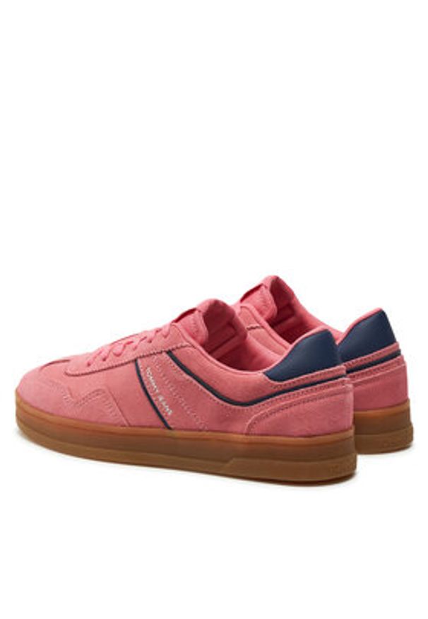 Tommy Jeans Sneakersy The Greenwich Suede EN0EN02696 Różowy. Kolor: różowy. Materiał: zamsz, skóra