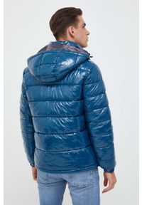 Guess kurtka męska kolor niebieski zimowa. Kolor: niebieski. Materiał: polar, materiał. Sezon: zima #5