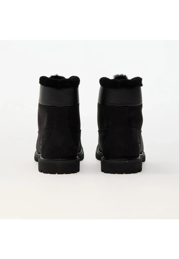 Timberland - TIMBERLAND 6 Inch Warm Lined Waterproof Boot Trapery damskie. Kolor: czarny. Materiał: guma, skóra. Szerokość cholewki: normalna. Sezon: zima. Styl: klasyczny