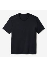KALENJI - Koszulka do biegania męska Kalenji Dry+. Kolor: czarny. Materiał: materiał, poliester, elastan