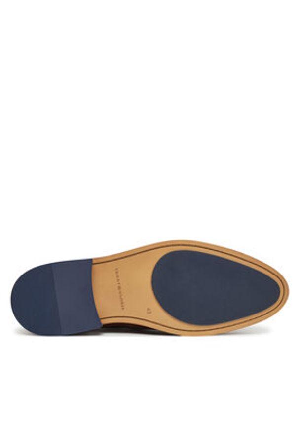 TOMMY HILFIGER - Tommy Hilfiger Półbuty Hilfiger Thunit Suede Shoe FM0FM05377 Brązowy. Kolor: brązowy. Materiał: zamsz, skóra