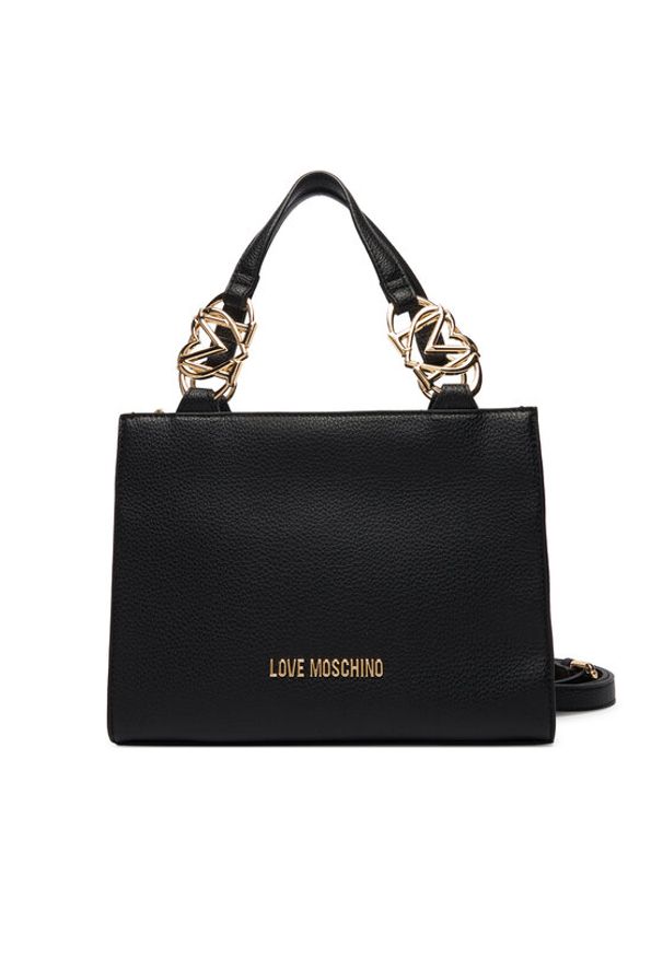Love Moschino - LOVE MOSCHINO Torebka JC4006PP1OLB0000 Czarny. Kolor: czarny. Materiał: skórzane
