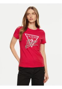 Guess T-Shirt W5RI10 I3Z14 Czerwony Regular Fit. Kolor: czerwony. Materiał: bawełna