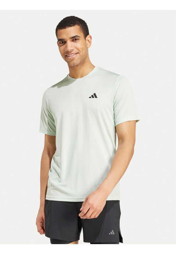Adidas - adidas Koszulka techniczna Train Essentials IW3355 Zielony Regular Fit. Kolor: zielony. Materiał: syntetyk