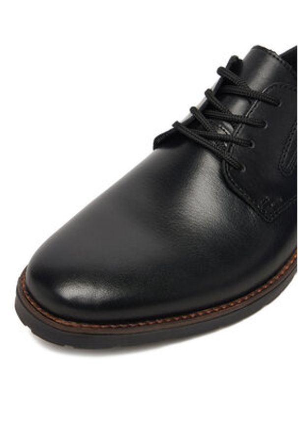 Rieker Półbuty 14621-00 Czarny. Kolor: czarny. Materiał: skóra