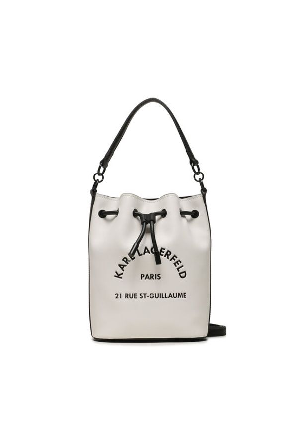 Karl Lagerfeld - KARL LAGERFELD Torebka 230W3197 Biały. Kolor: biały. Materiał: skórzane