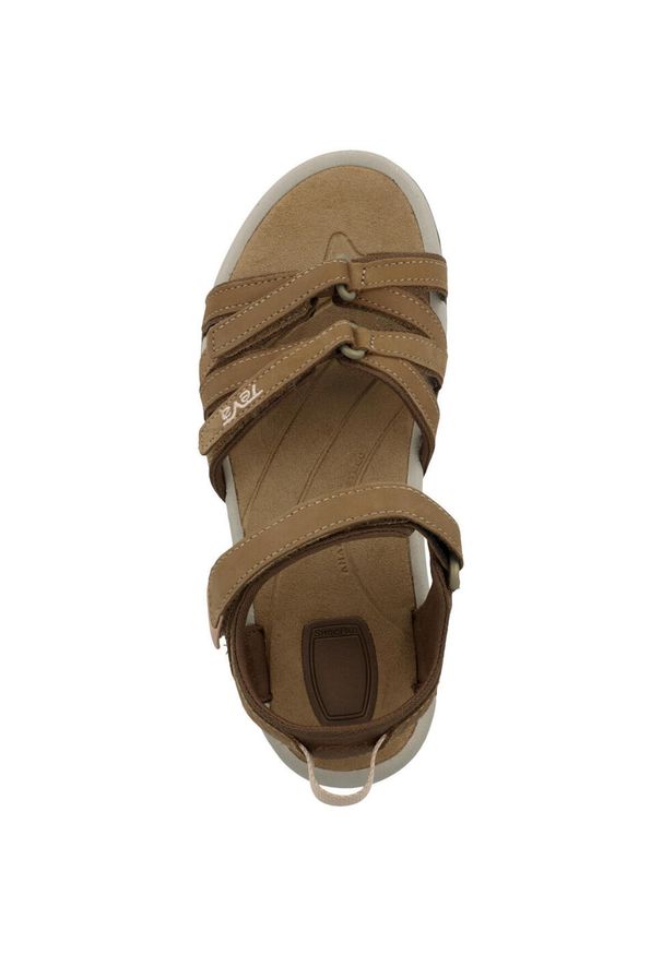 Buty do chodzenia damskie Teva Hybr Tirra. Kolor: brązowy. Materiał: materiał, skóra. Sport: turystyka piesza