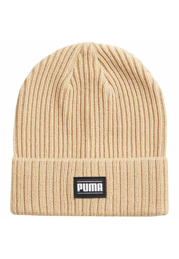 Puma - Klasyczna Czapka Z Wywiniętymi Mankietami Dla Dorosłych Unisex. Kolor: biały, beżowy, wielokolorowy. Styl: klasyczny
