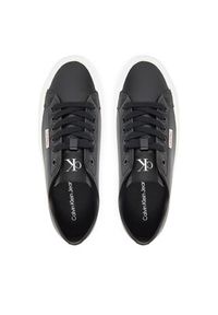 Calvin Klein Jeans Sneakersy Vulc Flatform Lth YW0YW01886 Czarny. Kolor: czarny. Materiał: skóra #4