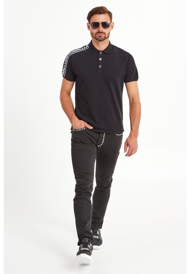 Just Cavalli - POLO JUST CAVALLI. Typ kołnierza: polo. Materiał: bawełna. Wzór: jednolity, nadruk. Styl: sportowy, klasyczny
