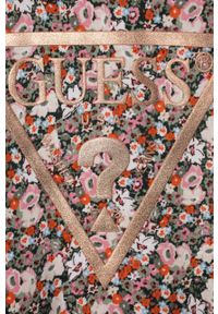 Guess bluza bawełniana dziecięca kolor różowy wzorzysta. Kolor: różowy. Materiał: bawełna. Styl: klasyczny #3