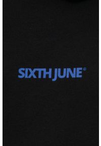 Sixth June bluza męska kolor czarny z kapturem z nadrukiem. Typ kołnierza: kaptur. Kolor: czarny. Materiał: dzianina. Wzór: nadruk