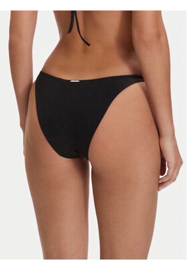 Calvin Klein Swimwear Dół od bikini LV00Q61124 Czarny. Kolor: czarny. Materiał: syntetyk