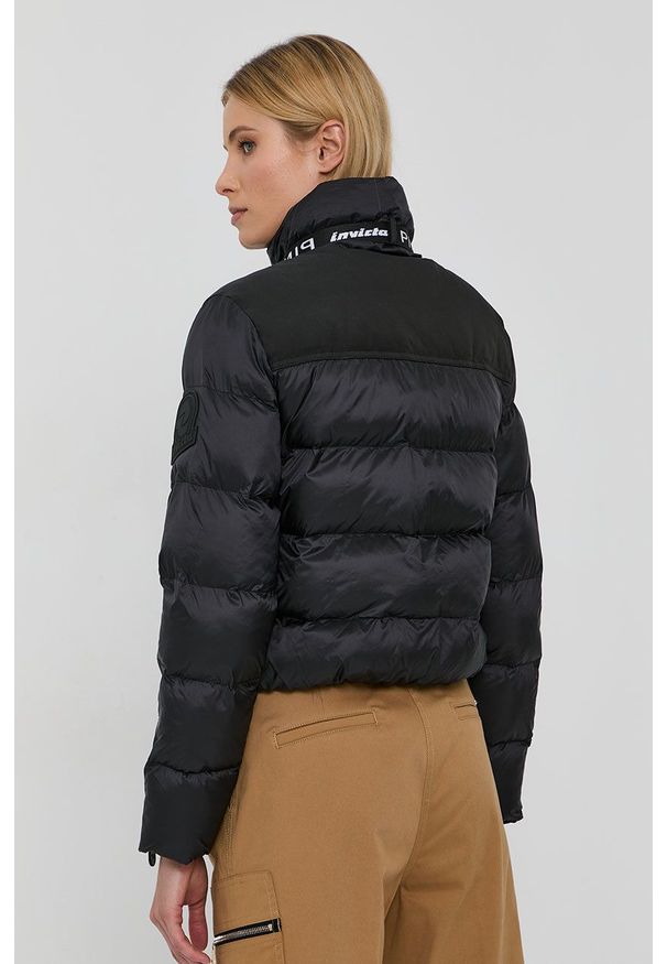 Pinko Kurtka damska kolor czarny zimowa oversize. Kolor: czarny. Materiał: puch. Sezon: zima