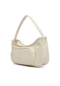 Calvin Klein Jeans Torebka Ck Shoulder Bag IU0IU00757 Kremowy. Kolor: kremowy. Materiał: skórzane #2