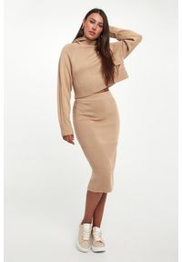 Armani Exchange - Spódnica midi wełniana ARMANI EXCHANGE. Materiał: wełna #1