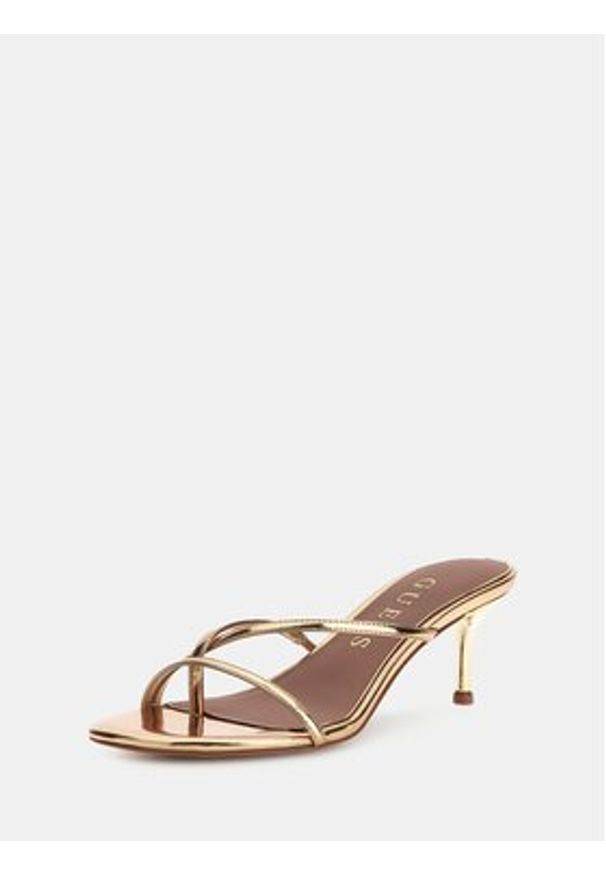 Guess Sandały 182208 Złoty. Kolor: złoty